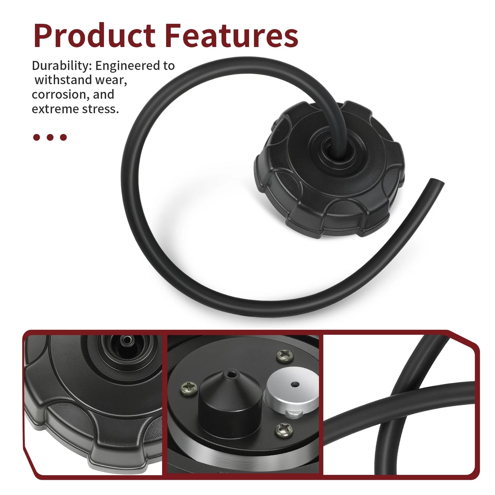 Fuel Tank Cap w/ Tube for Kawasaki Lakota 300 (1995–2003) 51048-1133