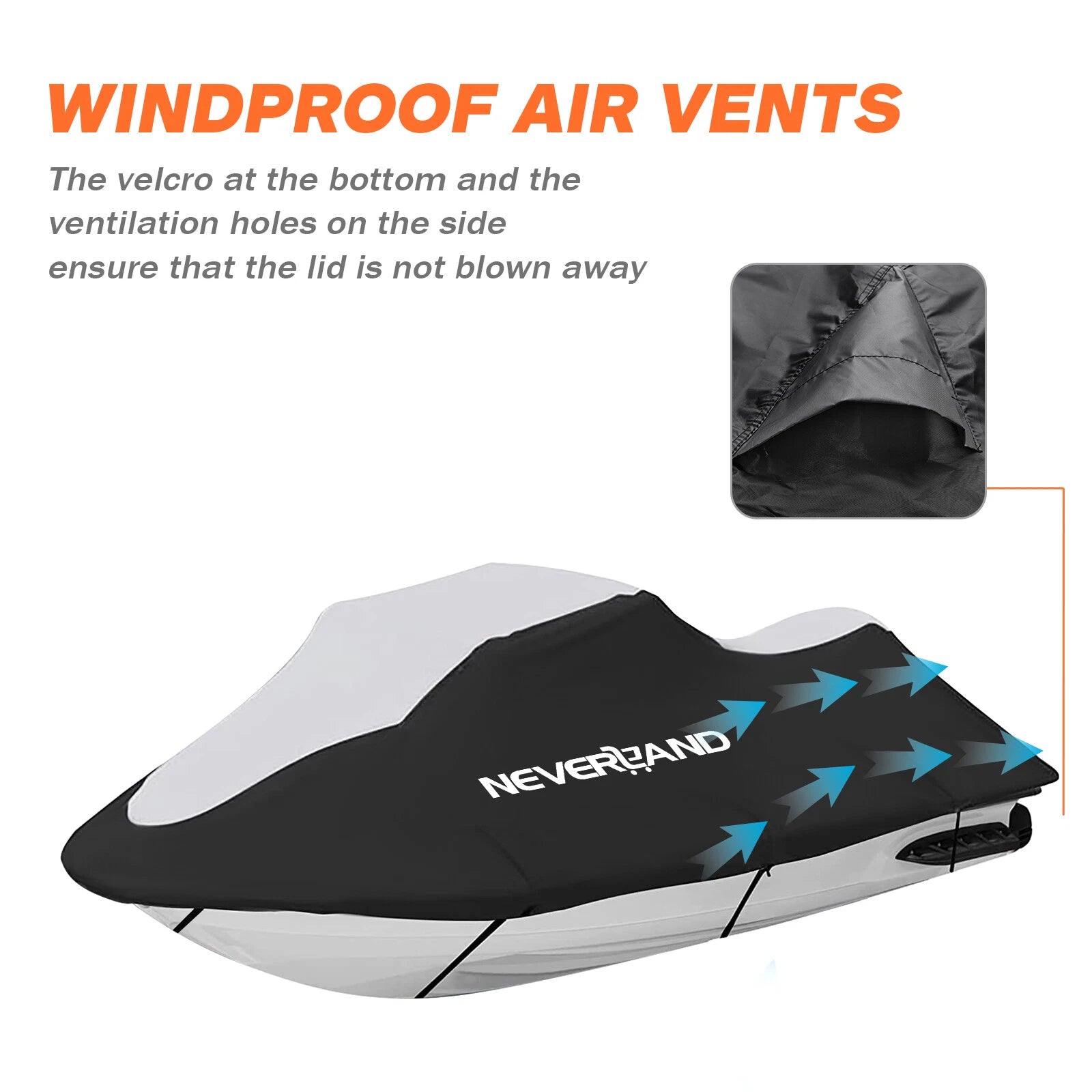 Trailerable Jet Ski Cover for (135''-145'', Waterproof)