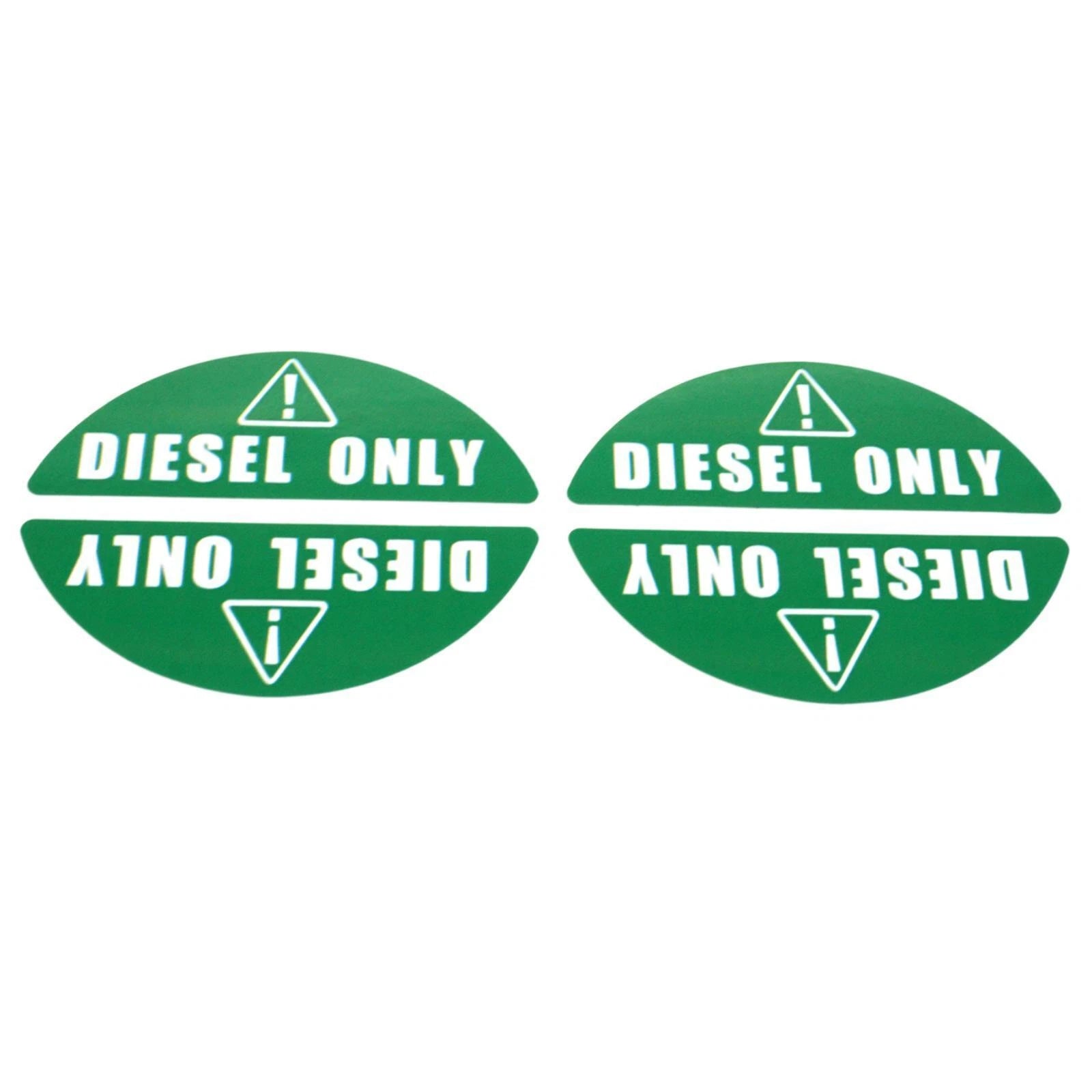 Set of 16 Green Diesel Only Stickers Decals 0.82'' X 2.17''