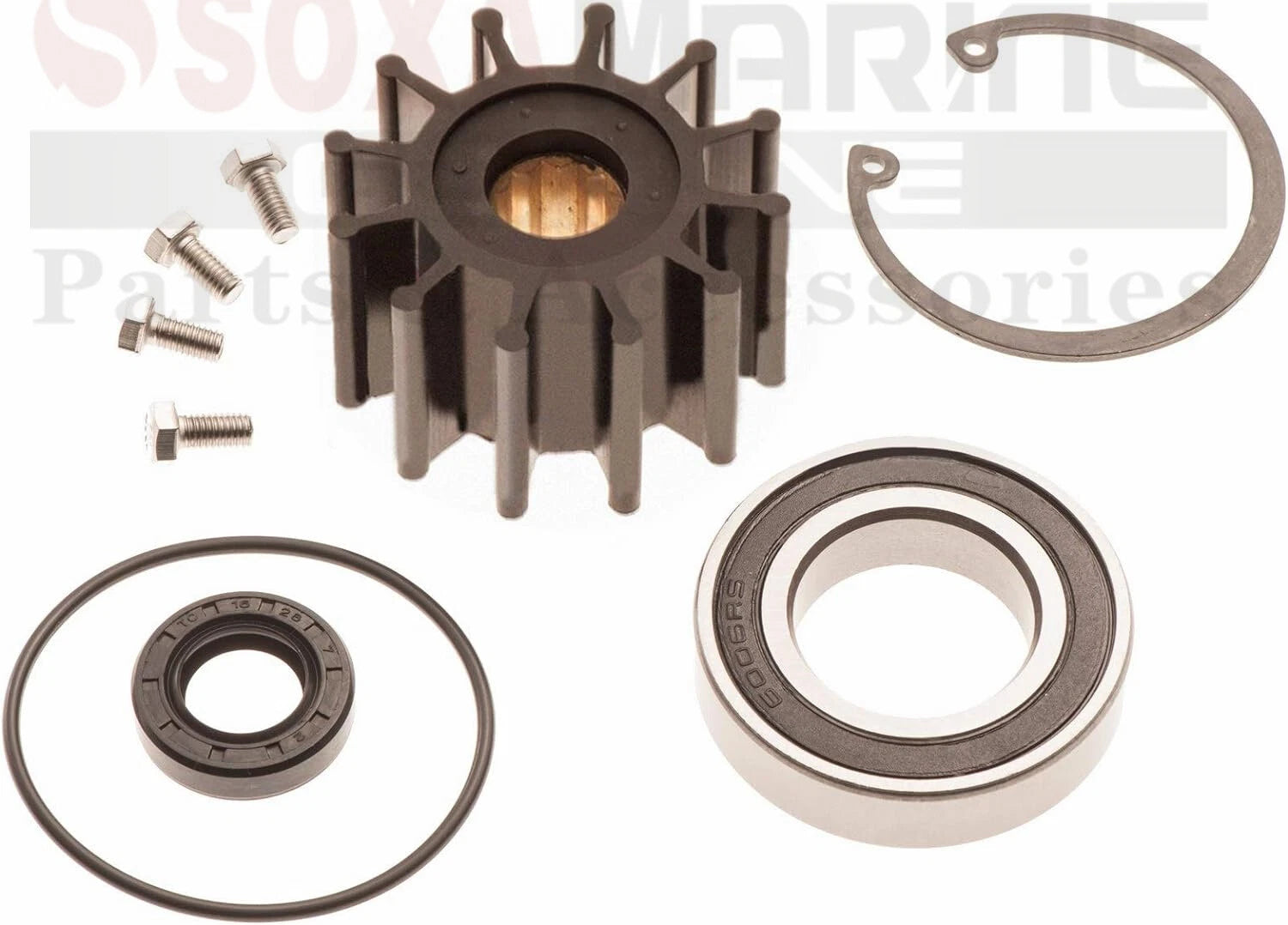 Raw Water Pump Repair Service Impeller Kit for Volvo Penta (3812693, 3812695, 3812696)