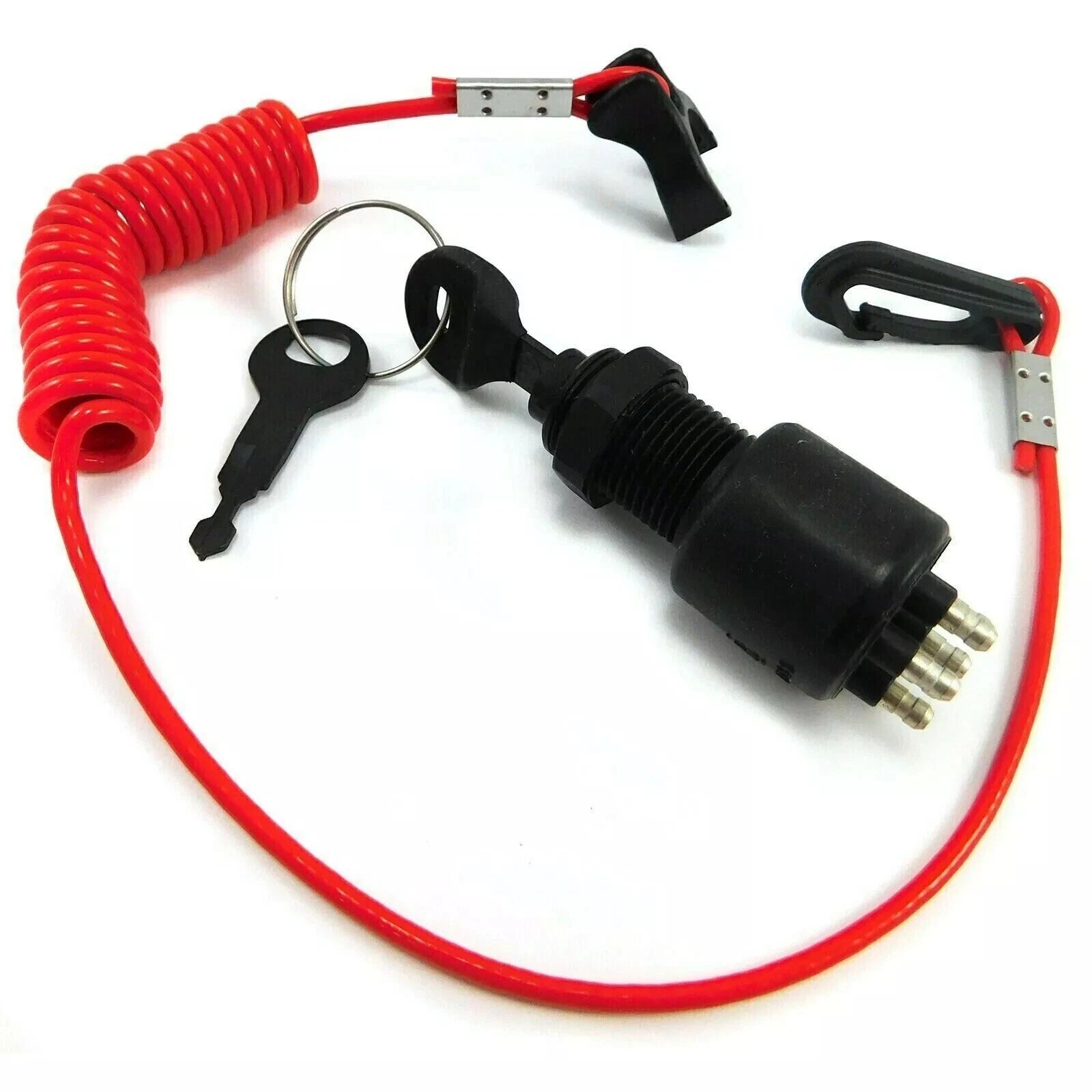 Ignition Switch Key & Lanyard Assembly for OMC Johnson Evinrude (1970–2023)