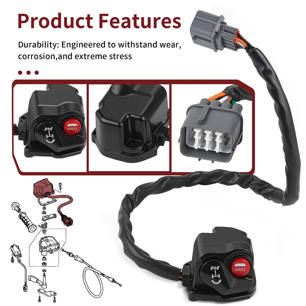 Differential Lock Switch for Honda Foreman 500 TRX500FE/FM (2015–2019)