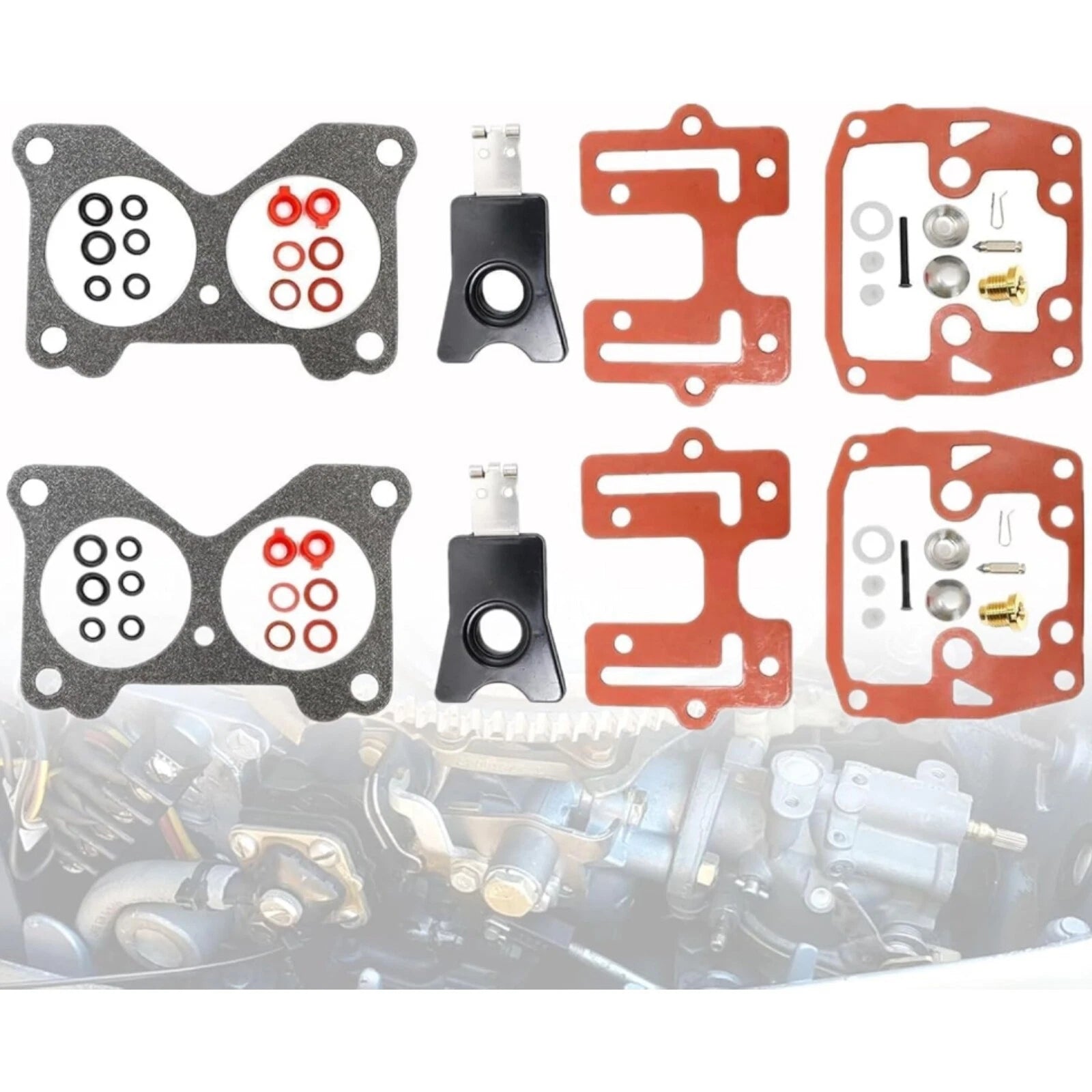 2Pc Carb Repair Kit for Johnson Evinrude (439076, 383906)