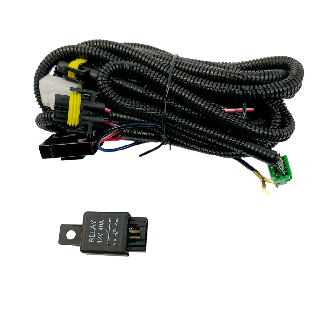 H11 Fog Light Harness with Relay Switch for Toyota Yaris 2005-2019, 4Runner 2010-2022