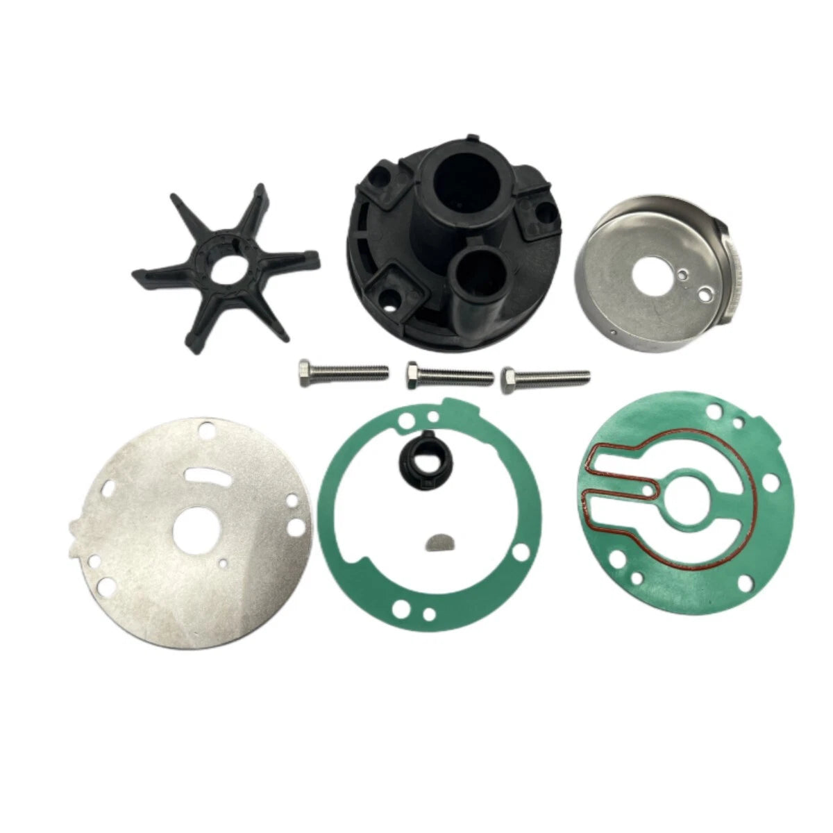 Water Pump Impeller Kit for Yamaha Outboard 2-Stroke 25 30 HP (689-W0078-A4)