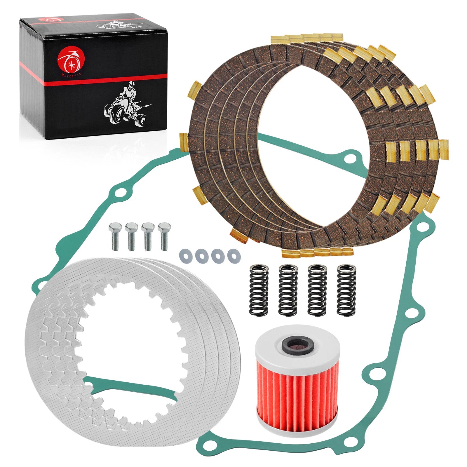 Clutch Kit & Gasket for Kawasaki Ninja 250R EX250F (1986–2007)