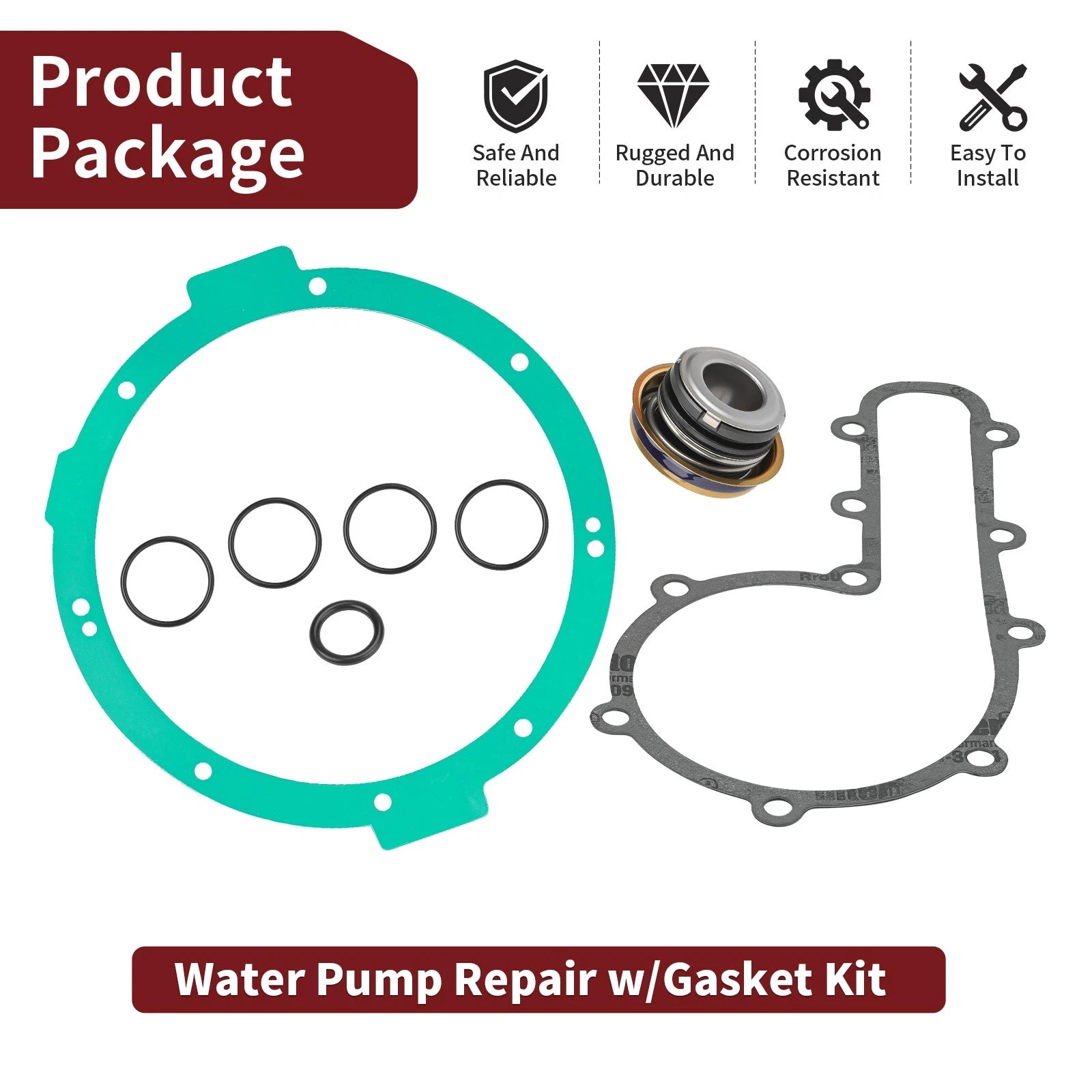 Water Pump Repair Seal & Gasket Kit for Polaris Scrambler 850 (2013–2025) 5412954