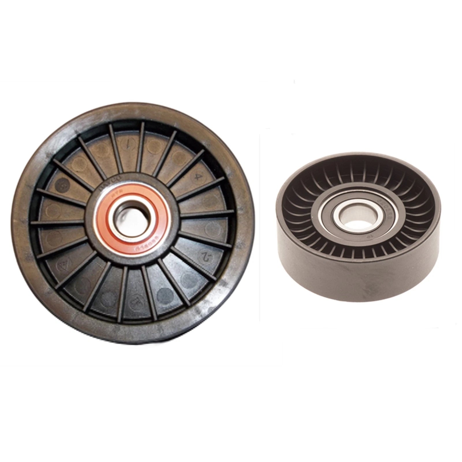 Set of 2 Idler Pulleys for Mercruiser V6 V8 4.3 5.0 5.7 6.2 (864625T 865598)