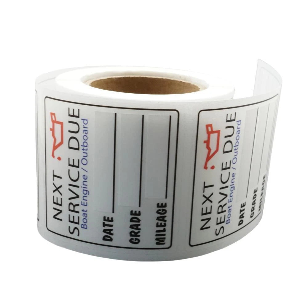 Oil Change Stickers 200 Pcs for Service Reminder (Universal)