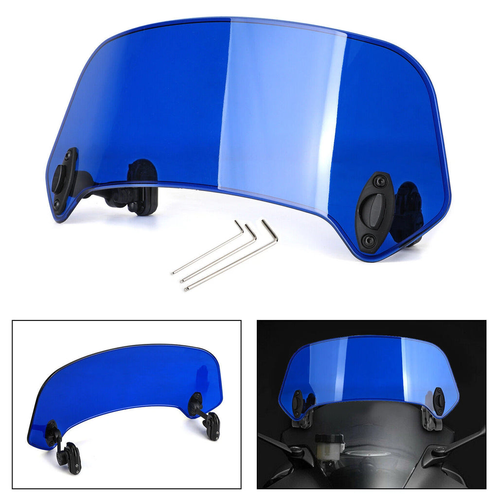 Universal Adjustable Windshield Extension Deflector Black T9
