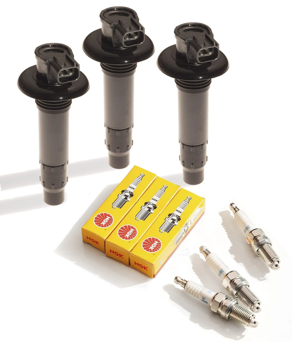 3 Pack Ignition Coil & NGK Plugs for Sea Doo GTX GTR RXP RXT 215 255 260 (2002–2018)