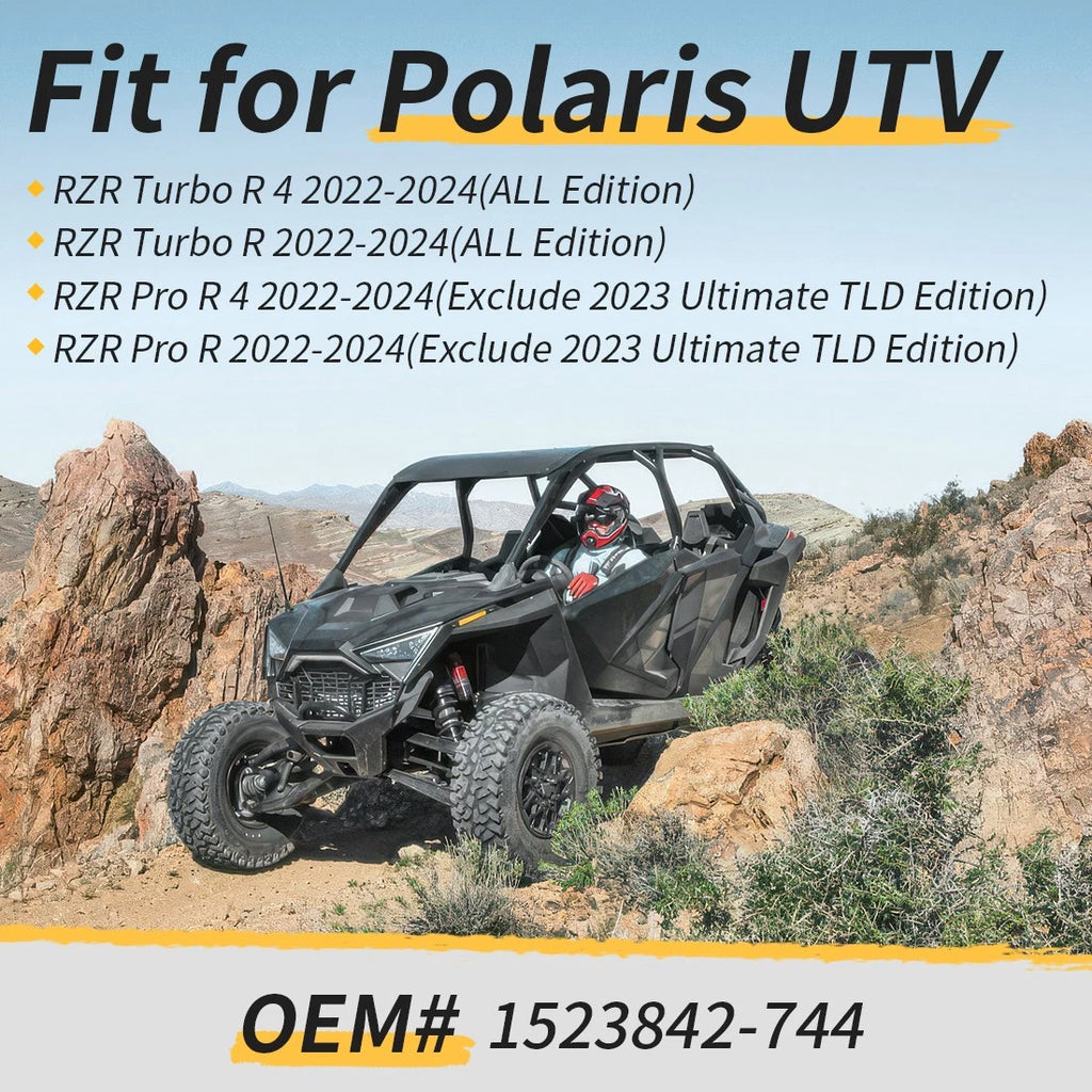 Set of 4 Wheel Rim Caps for Polaris RZR Turbo R 4 / RZR Pro R 4 (2022–2024)
