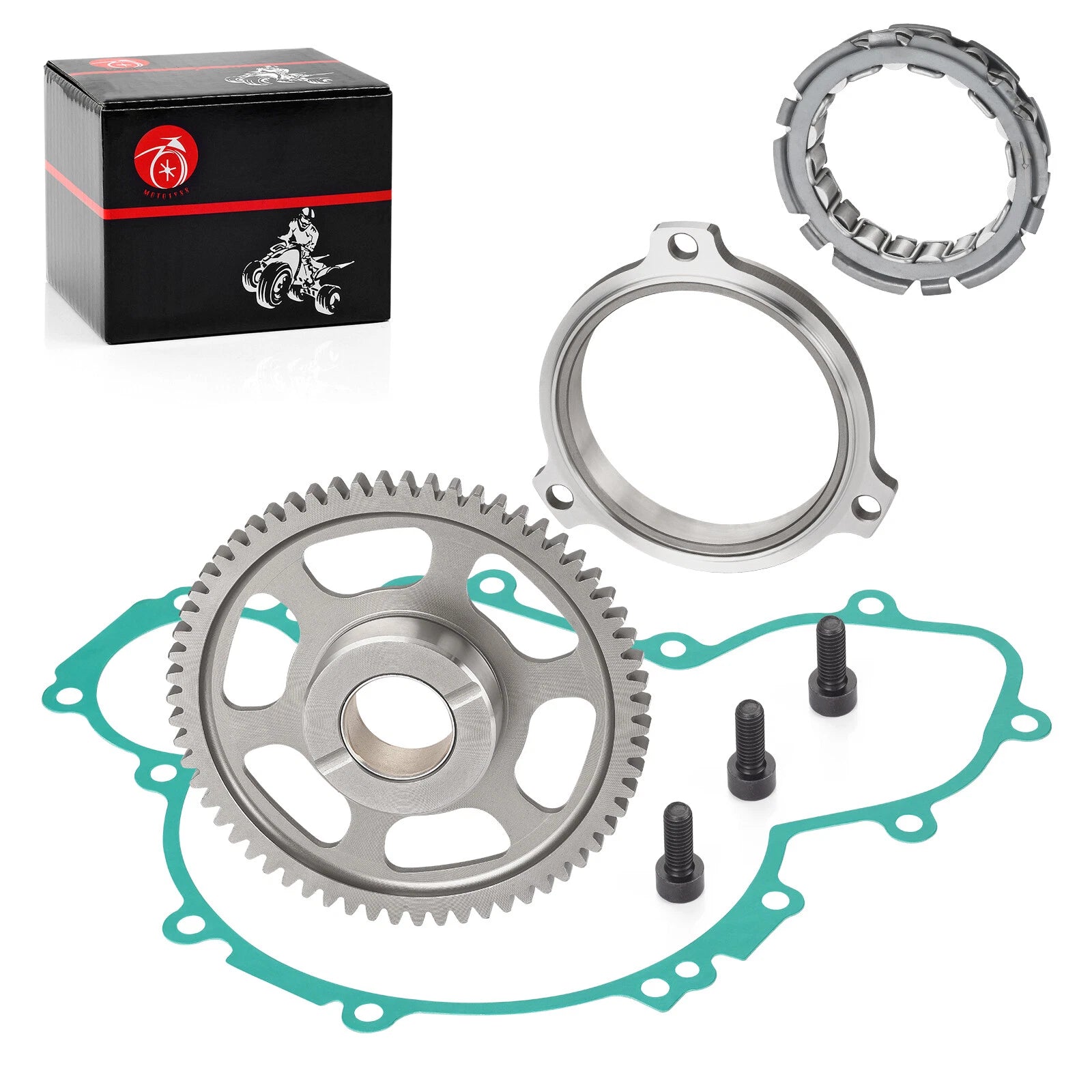 Starter Clutch One Way Bearing Idler Gear Gasket for Polaris RZR XP 900 (2011–2012)