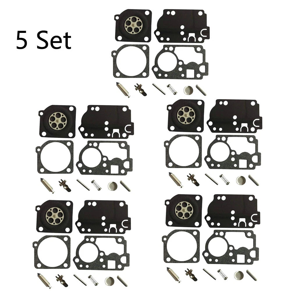 5X Carburetor Diaphragm Repair Kit for Zama RB-142, Homelite C1U-W32, C1U-W32A