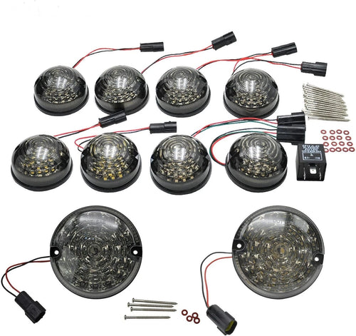 10X Smoked LED Light Kits for Land Rover Defender (1990–2016)