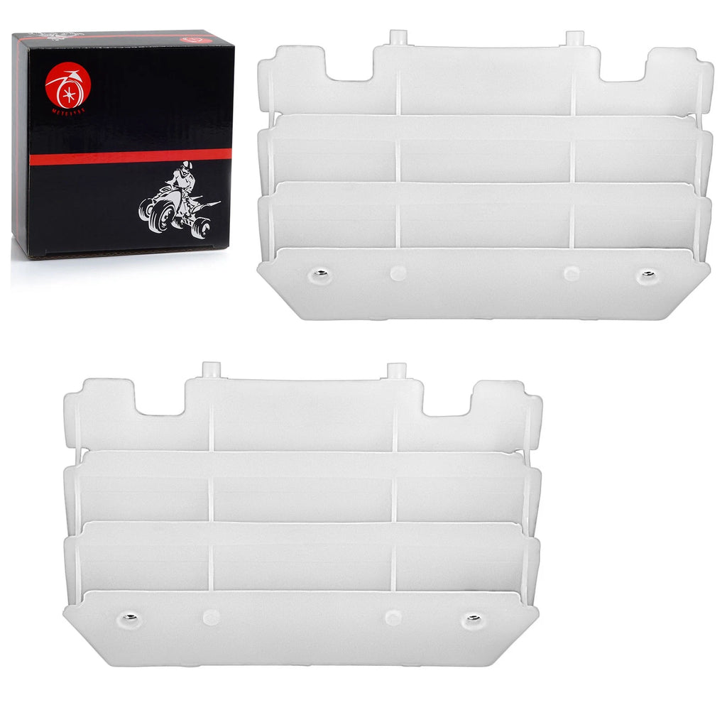 2 Radiator Louvers Guards for Kawasaki KX125 KX250 (1997–2004) 14037-1310-RZ White