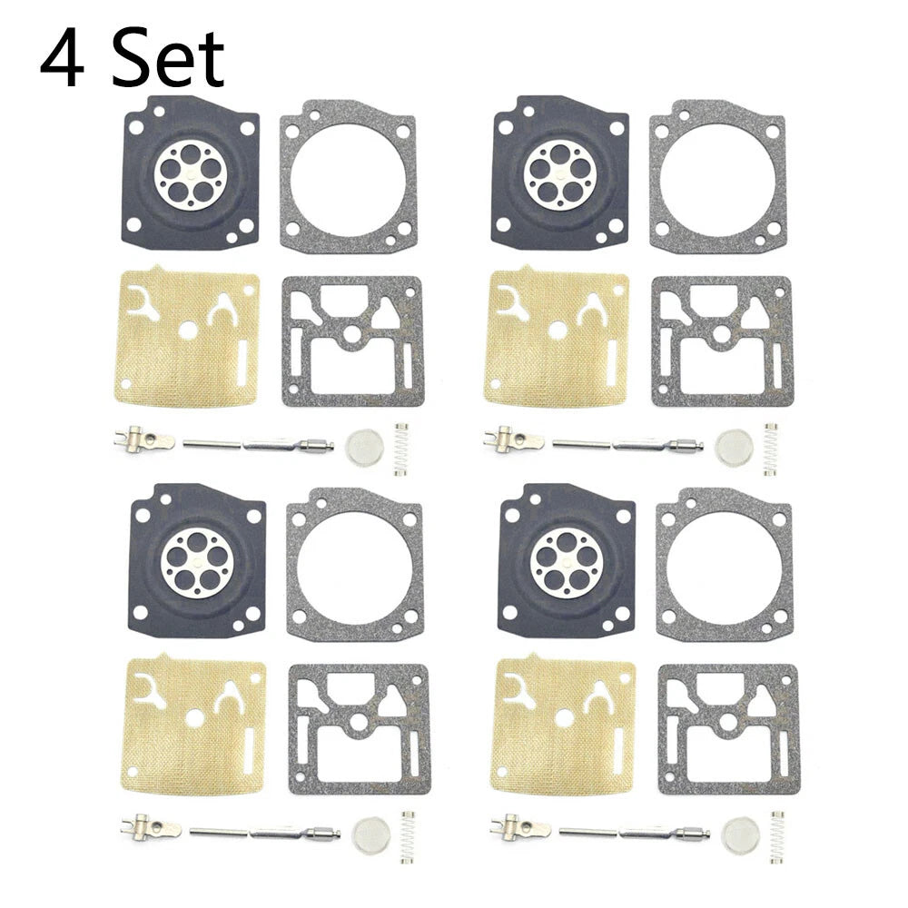 Set of 4 Carburetor Repair Rebuild Kits for Husqvarna 362 365 371 372 (Zama RB-60)
