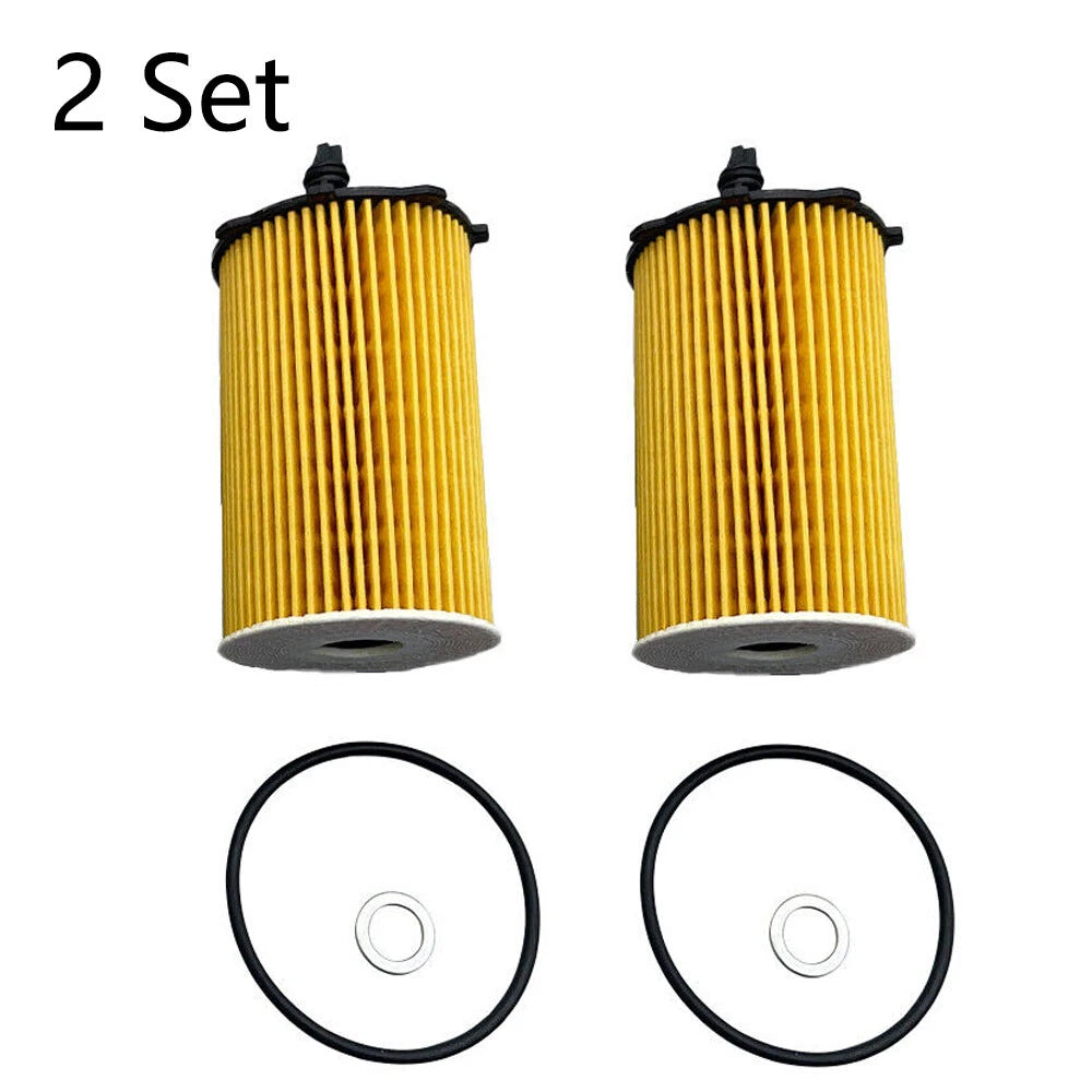 2Pcs Engine Oil Filter for Hyundai Azera, Kia Cadenza, Sedona, Sorento (2011–2020) 26320-3CAA0