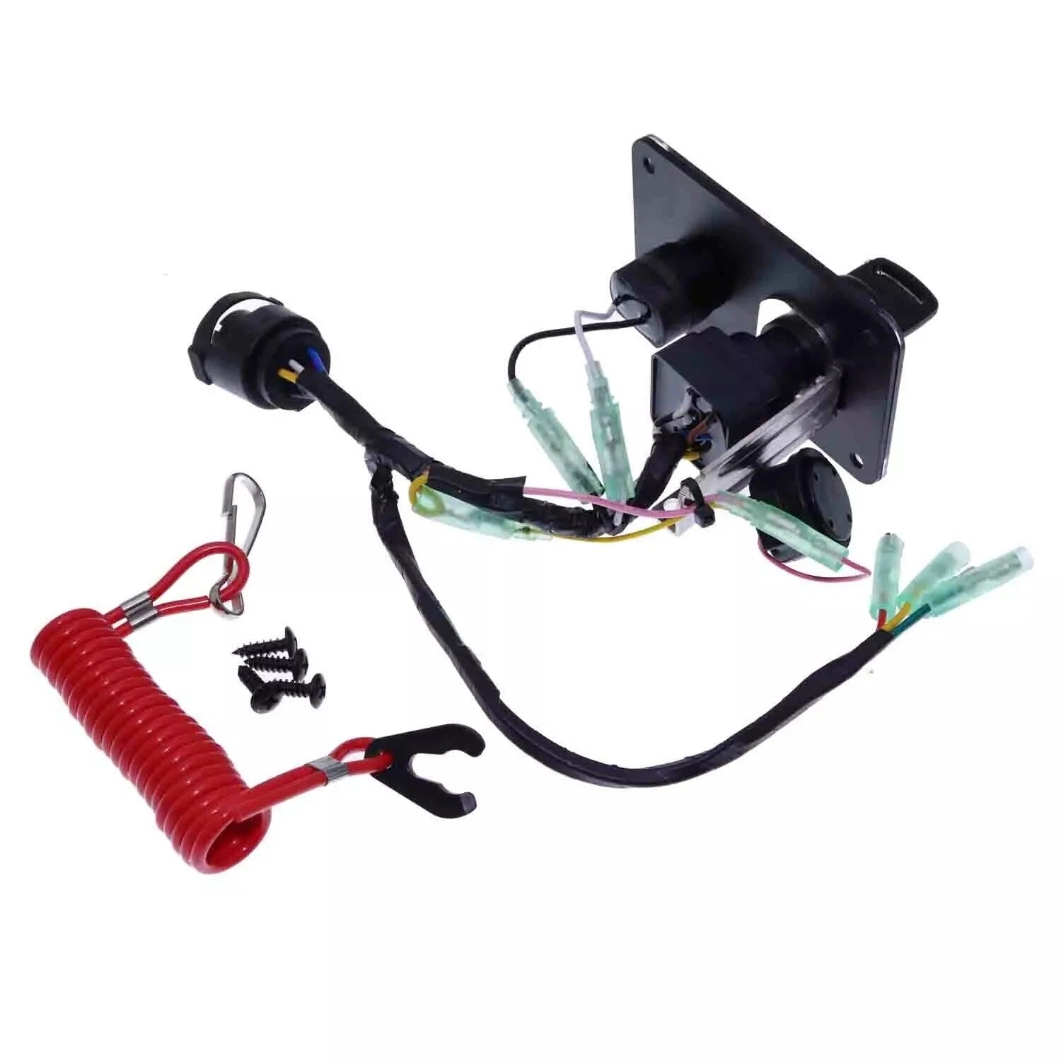 Outboard Single Engine Key Switch Assembly for Yamaha (704-82570-12-00)