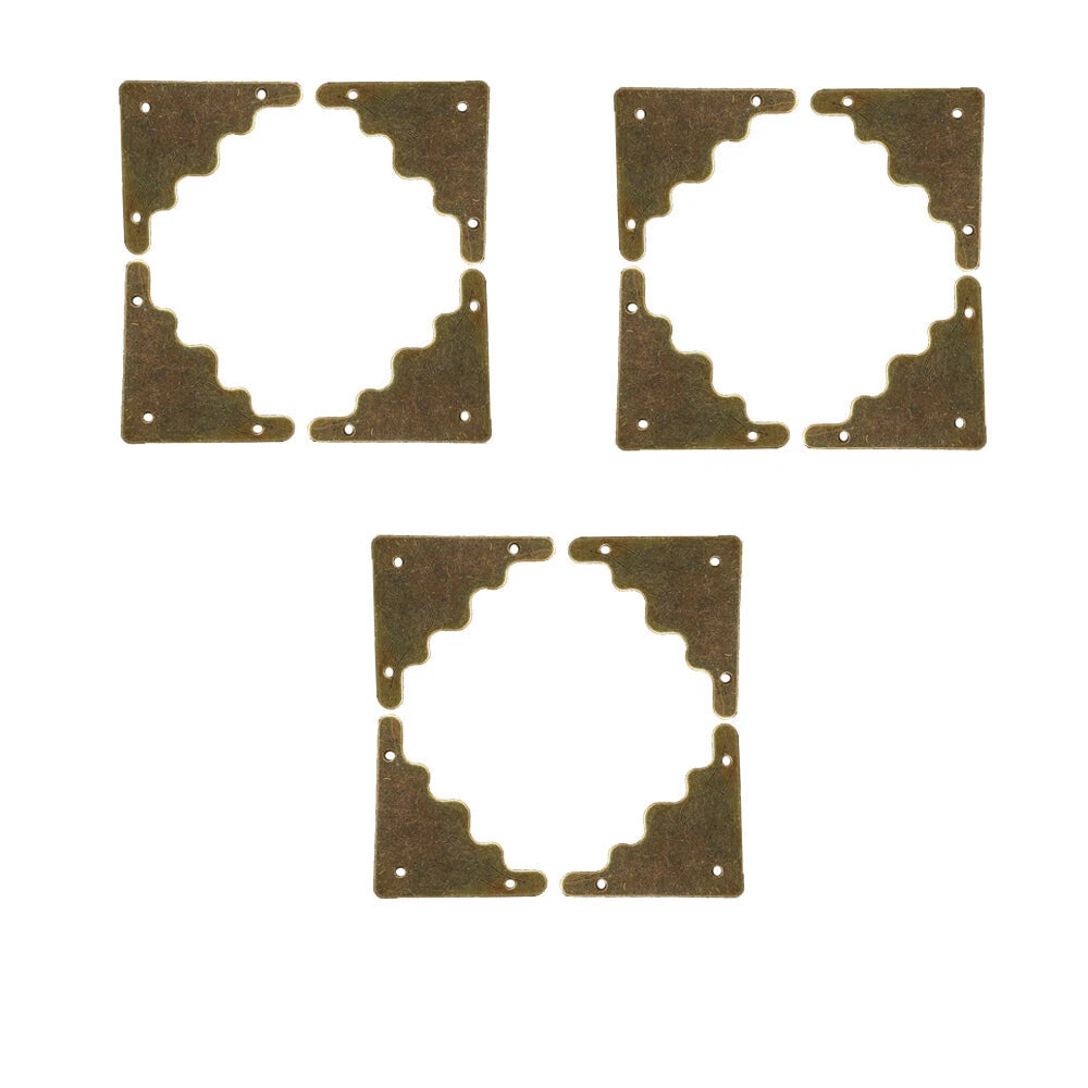 12x Corner Protectors for Vintage Scrapbook Jewelry Box (Decor Album)