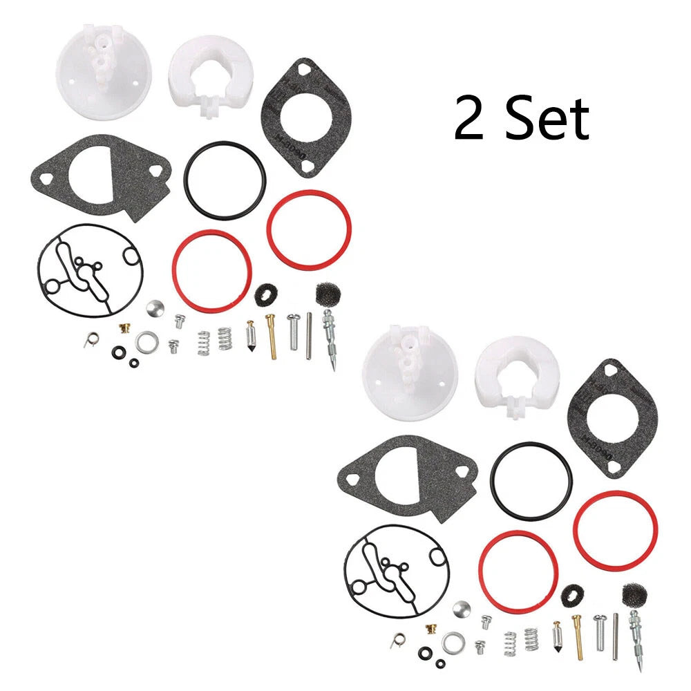 Set of 2 Carburetor Repair Kits for Master Overhaul Nikki B&S Lawn Mower (796184)