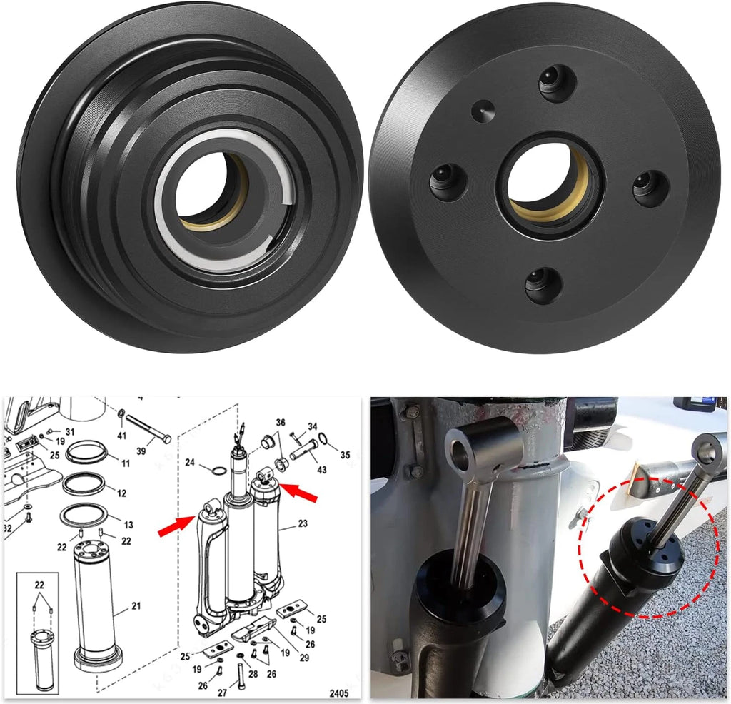 2X Trim Cap for Mercury Outboard 200HP 225HP 250/275HP 300/350HP 400HP 8M0118299