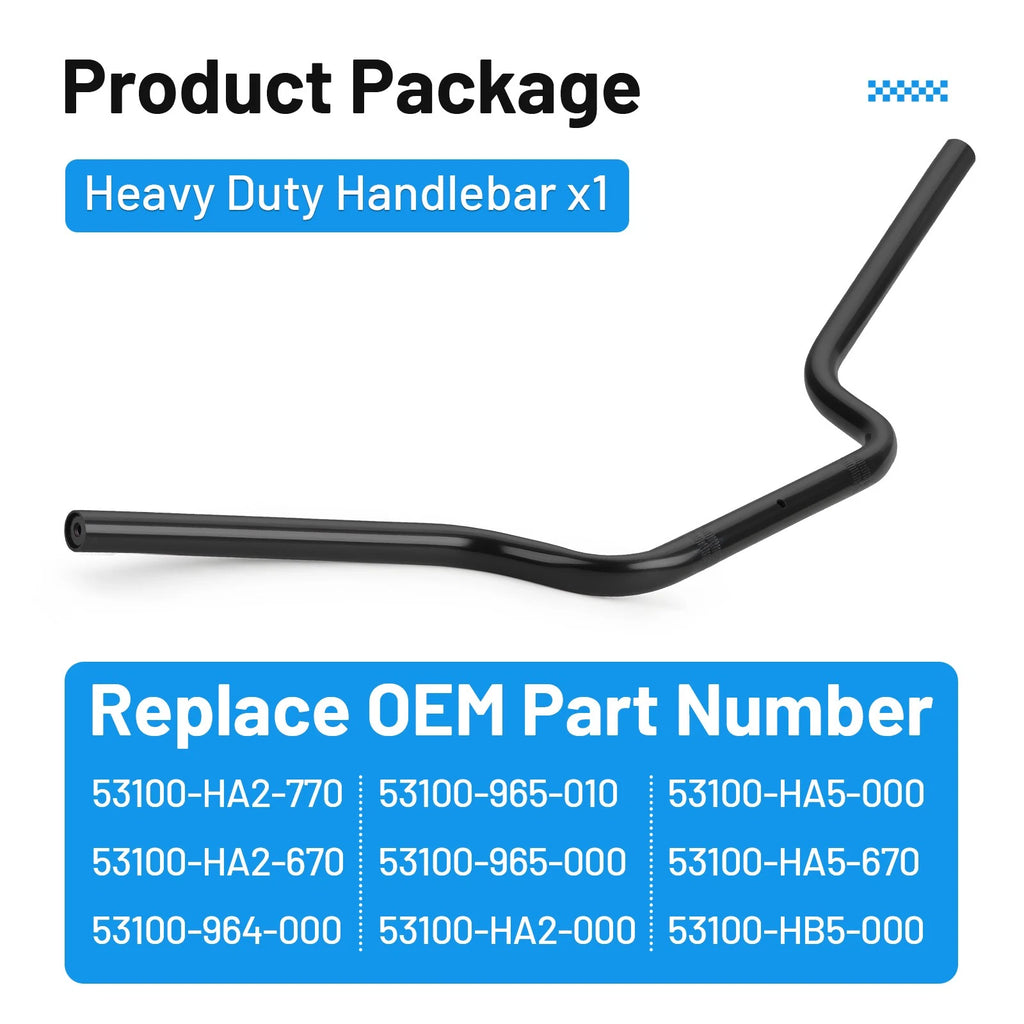 Handlebar for Honda ATC200X ATC250R (1983–1987) Replaces 53100-HA2-770