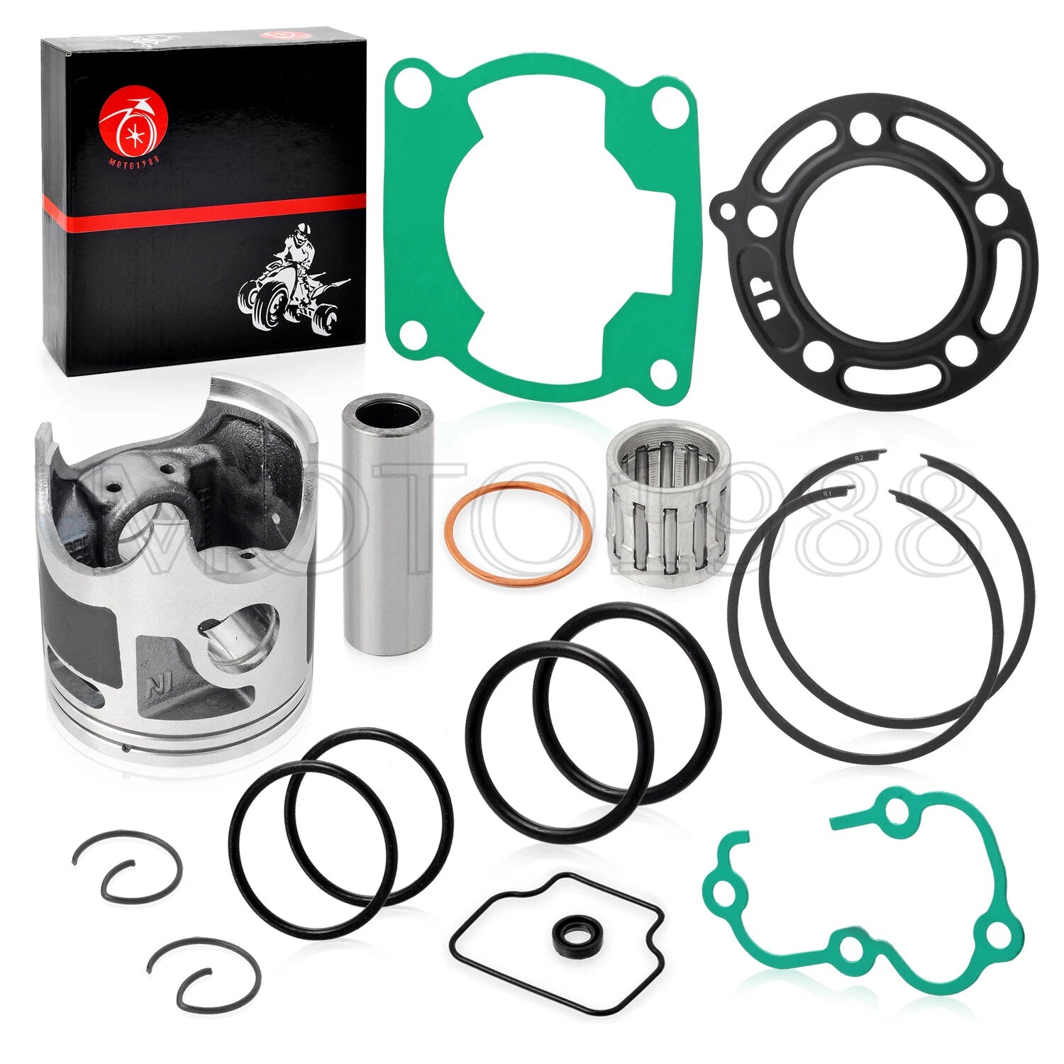 Piston, Ring, Bearing & Cylinder Gasket Kit 48.5mm for Kawasaki KX85 (2001–2013)