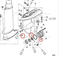 Lower Unit Seal Kit for Mercury Marine 4HP 5HP 6HP (26-16130, 95200, 8150264)
