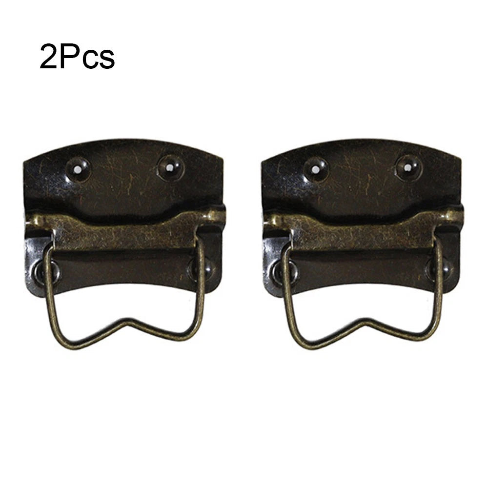 2Pcs Vintage Rectangle Door Pull Handle for Cabinet Drawer Hardware
