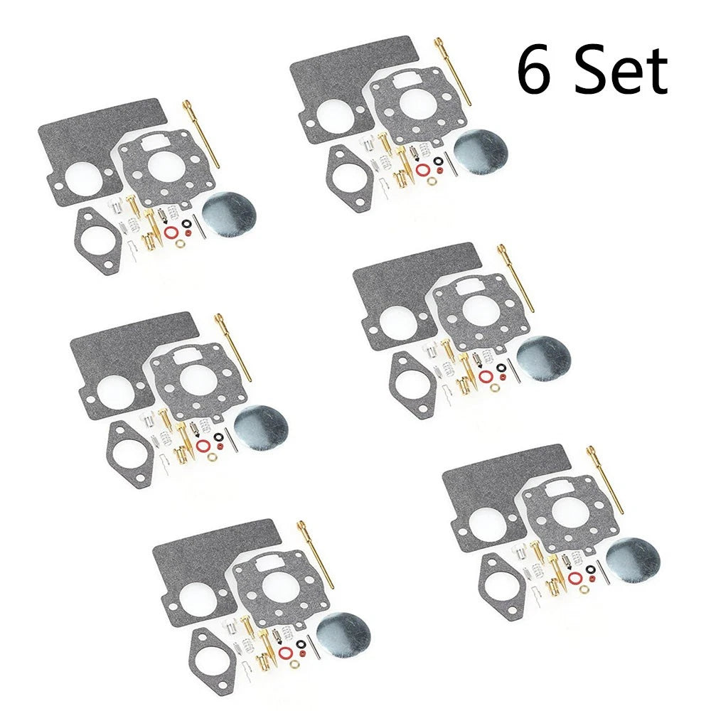 Set of 6 Carburetor Repair Kits for Briggs & Stratton 394989, 243431, 243432, 243434, 243436