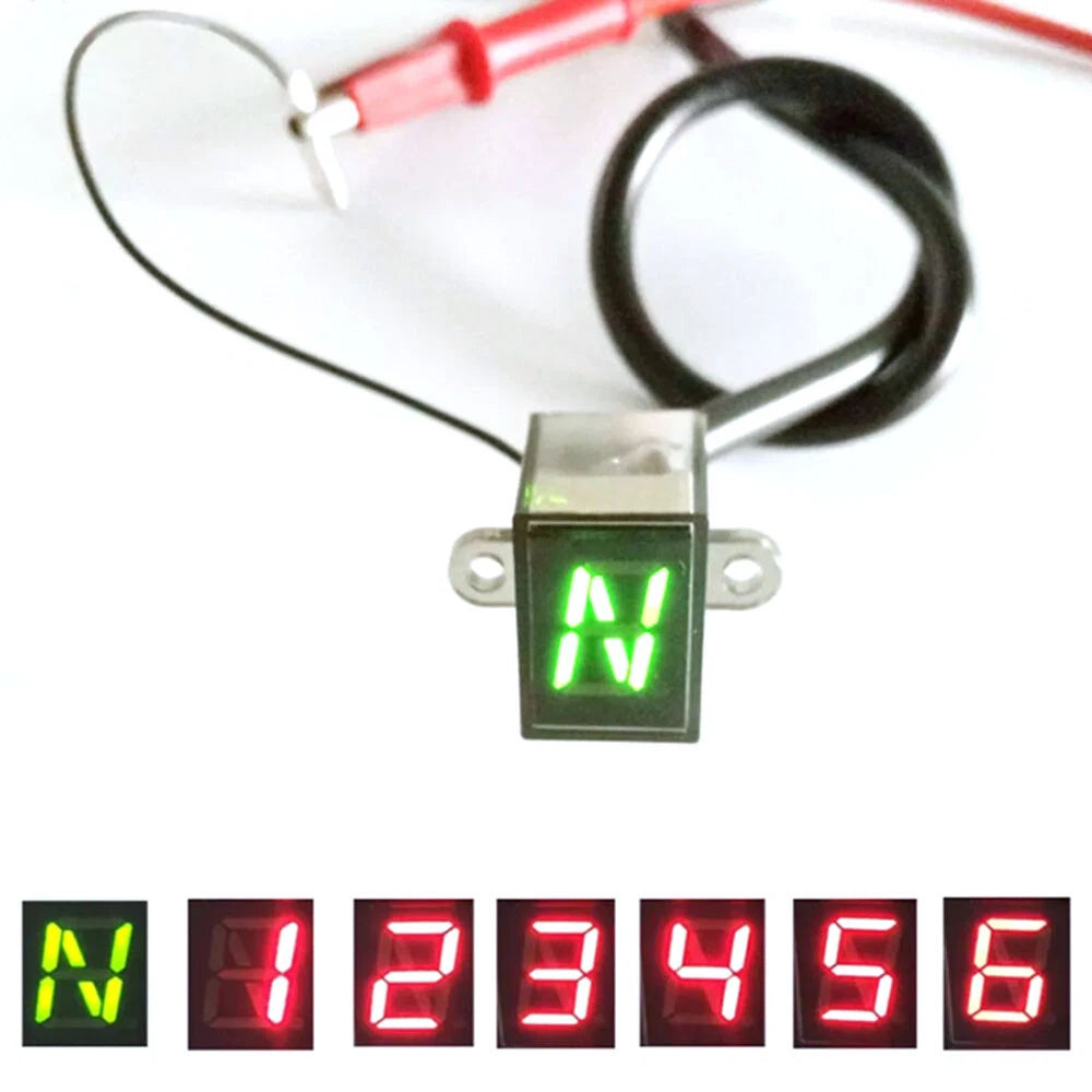 6 Speed Digital Gear Indicator for Motorcycle (N-6)