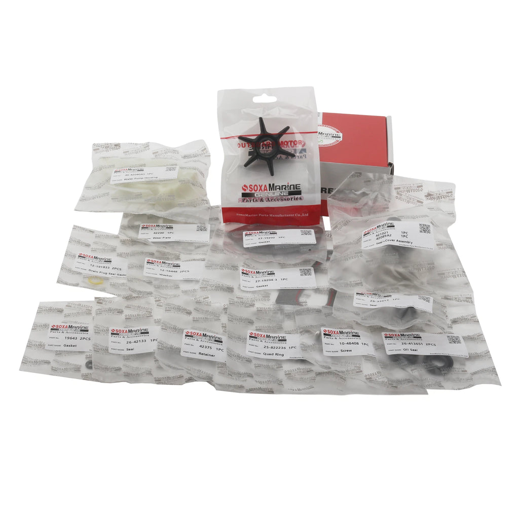 Outboard Water Pump Impeller Repair Kit 46-42089A5 for Mariner Mercury Force (6-15 HP)