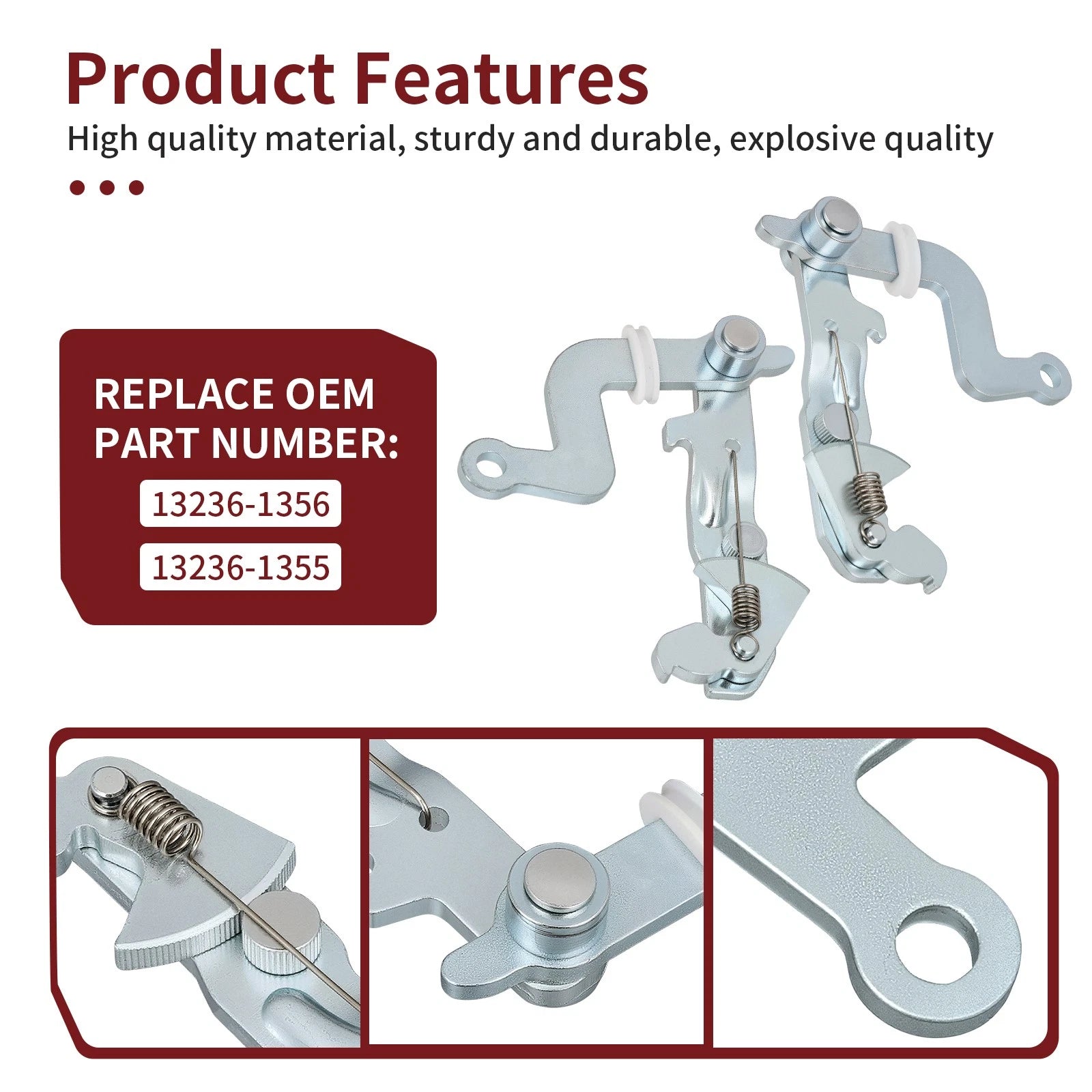 Set of 2 Brake Lever Brackets for Kawasaki Mule 3000 3010 (2001–2008)