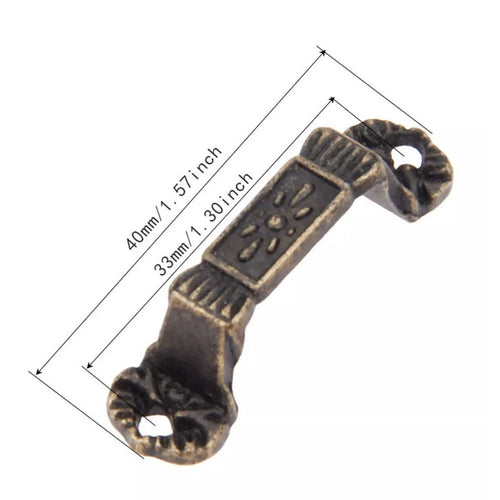 10X Antique Bronze Cabinet Pull Handles for Furniture