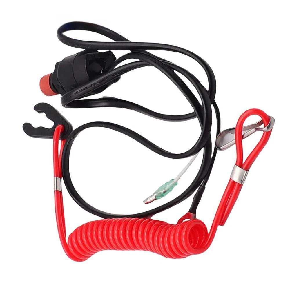 Kill Stop Switch Safety Lanyard for Yamaha Outboard 15-40HP (6E9-82575-09)