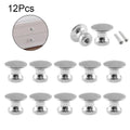 12Pcs Silver Vintage Mini Knob Pull Handle for Cabinet Jewelry Box