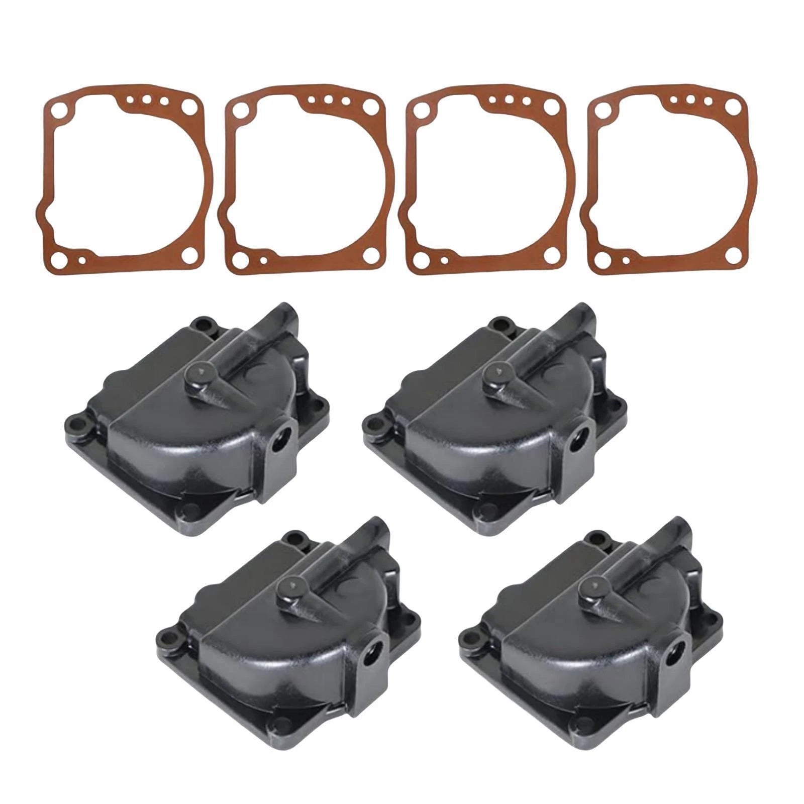 Set of 6 Carb Bowl Float Chamber Assy 433000 REPL for Johnson Evinrude 90-175hp (1994–Up)