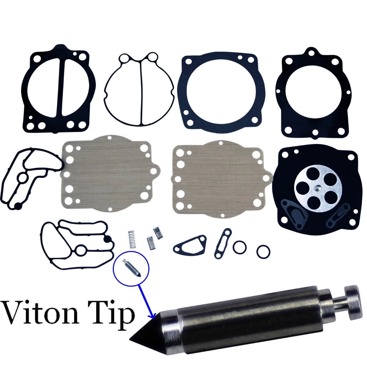 Carburetor Rebuild Kit for Kawasaki 650 750 900 1100 (MANY)