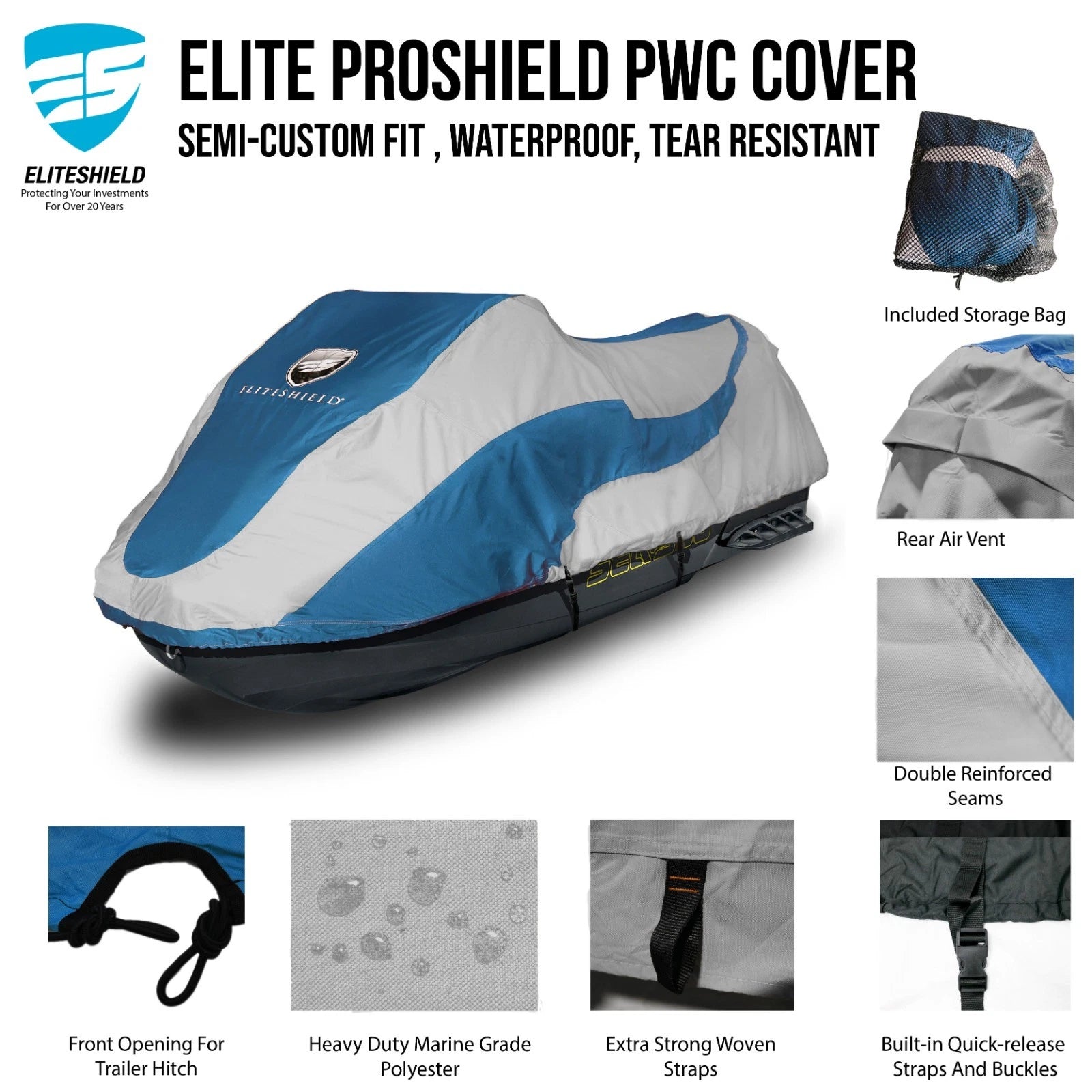 Waterproof Trailerable Cover for Polaris Octane (2016–2018)