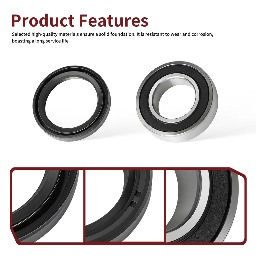Set of 2 Front Wheel Bearing Seals for Kawasaki Mule (2010–2020)