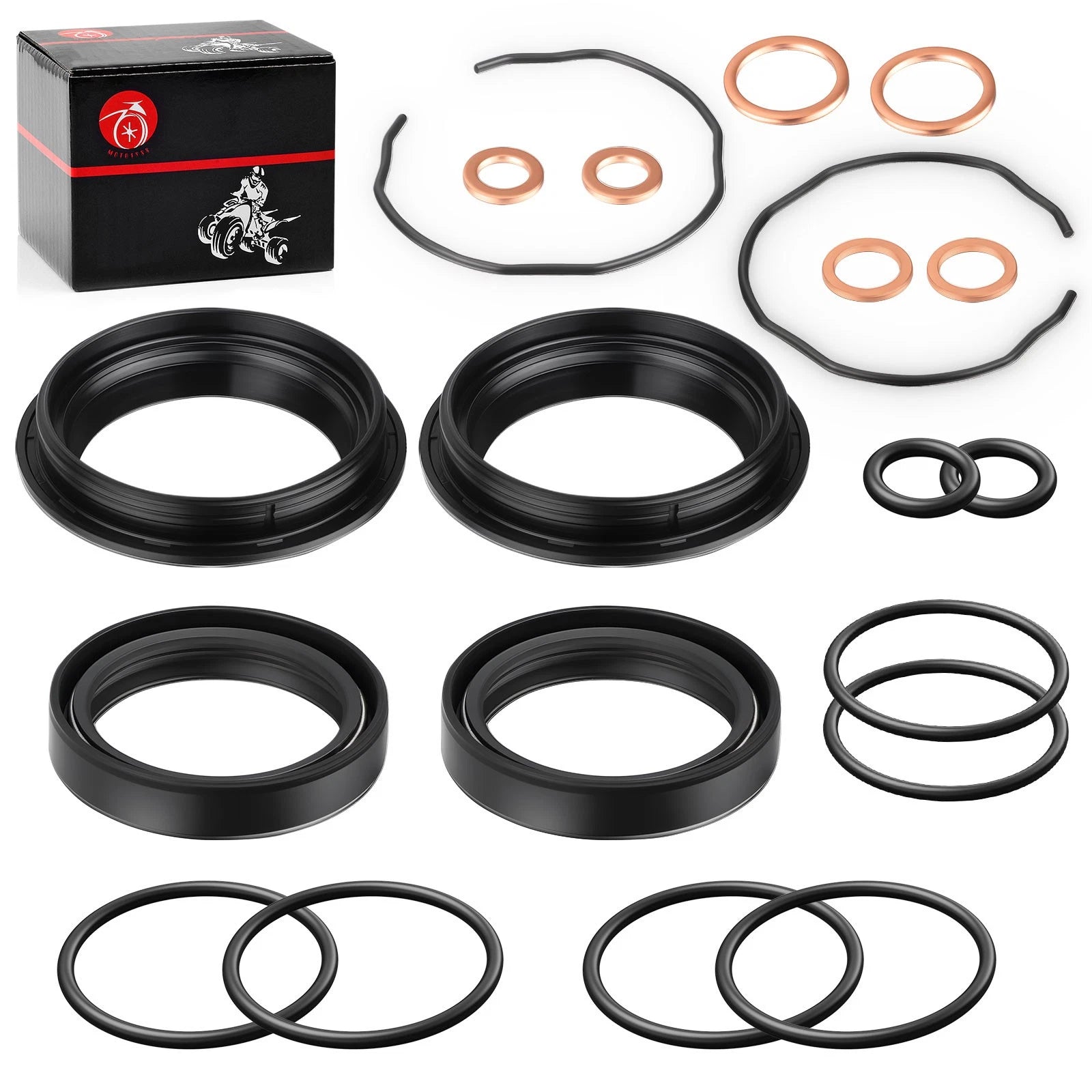 Front Fork Dust Oil Seal Kit for Suzuki V-Strom 650 DL650 (2004–2011)