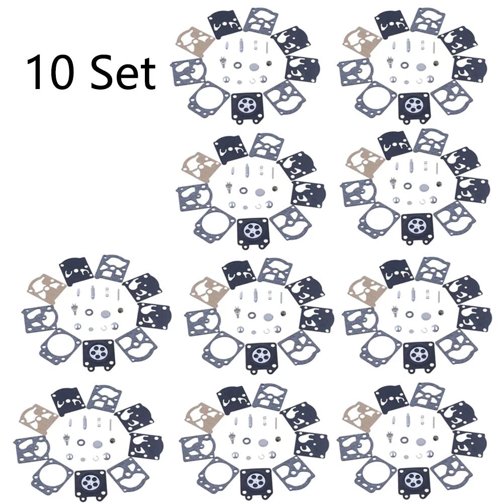 Set of 10 Carburetor Rebuild Kits for Walbro K24-WAT WT866 WT924 WT773 WT775