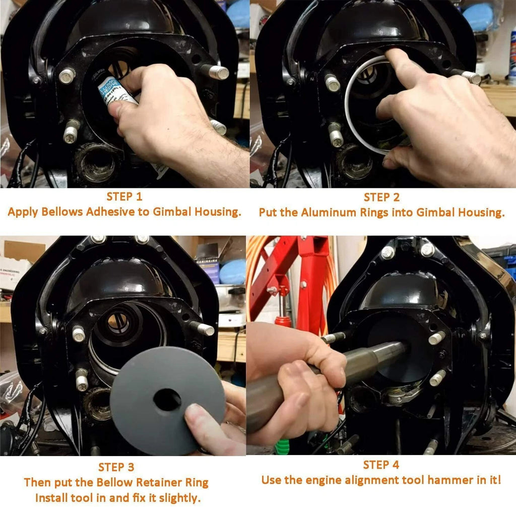 Bellow Retainer Ring Install Driver Tool for Mercruiser Alpha 1 Gen 2 (1991)
