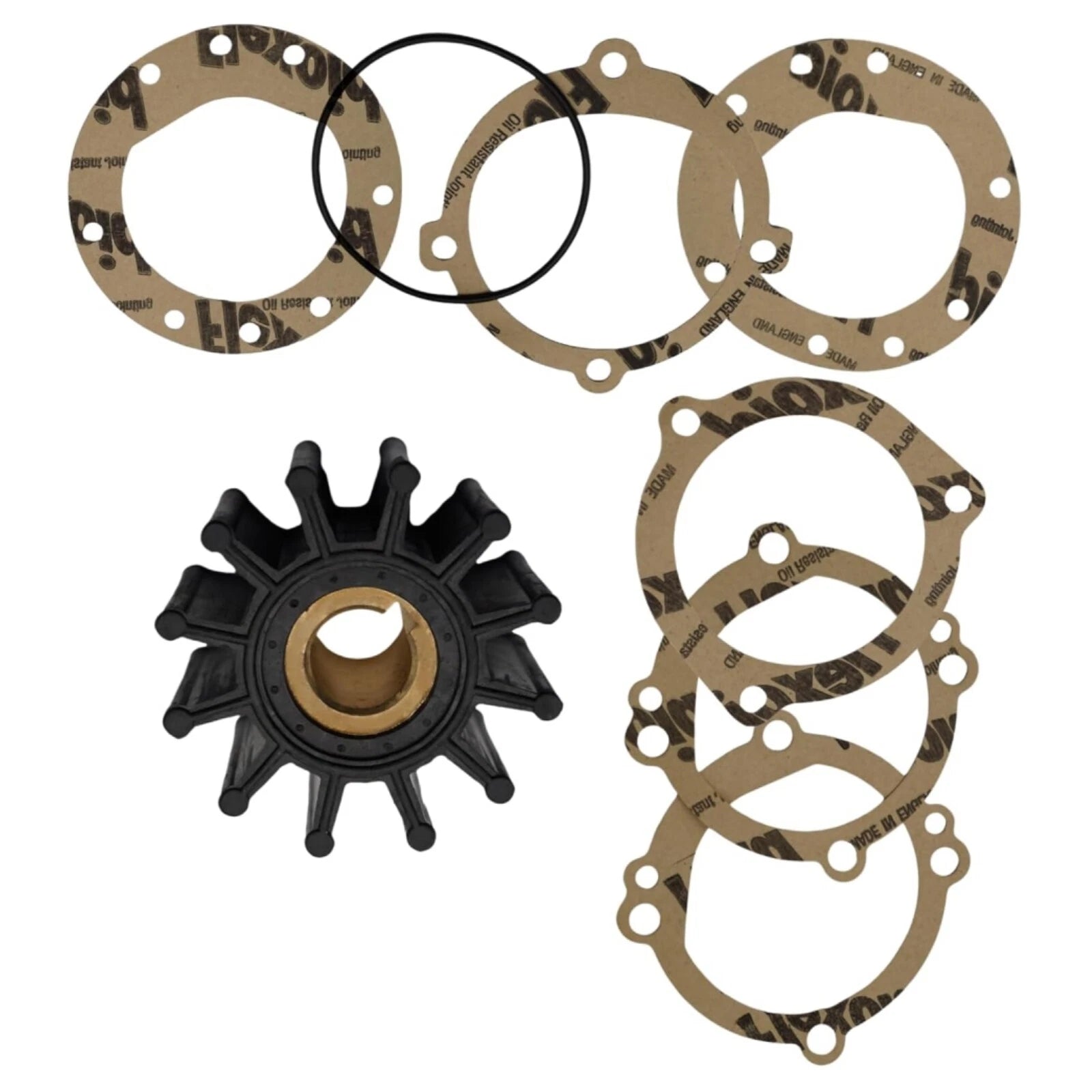 Flexible Impeller Kit for Jabsco 18948-0001, 09-702B, 18-3047, Sherwood 10615K