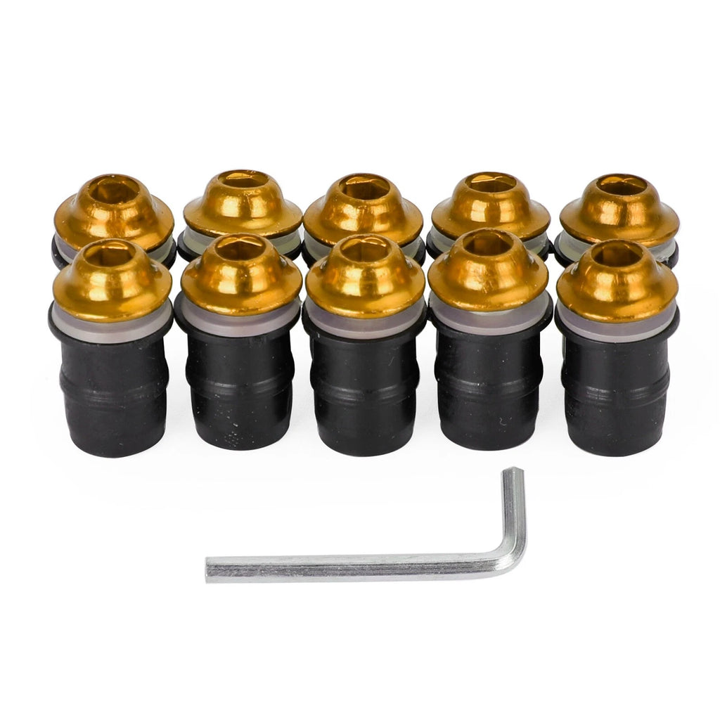 10 Pack M5x16 Windshield Screen Screw Bolts for Motorcycle