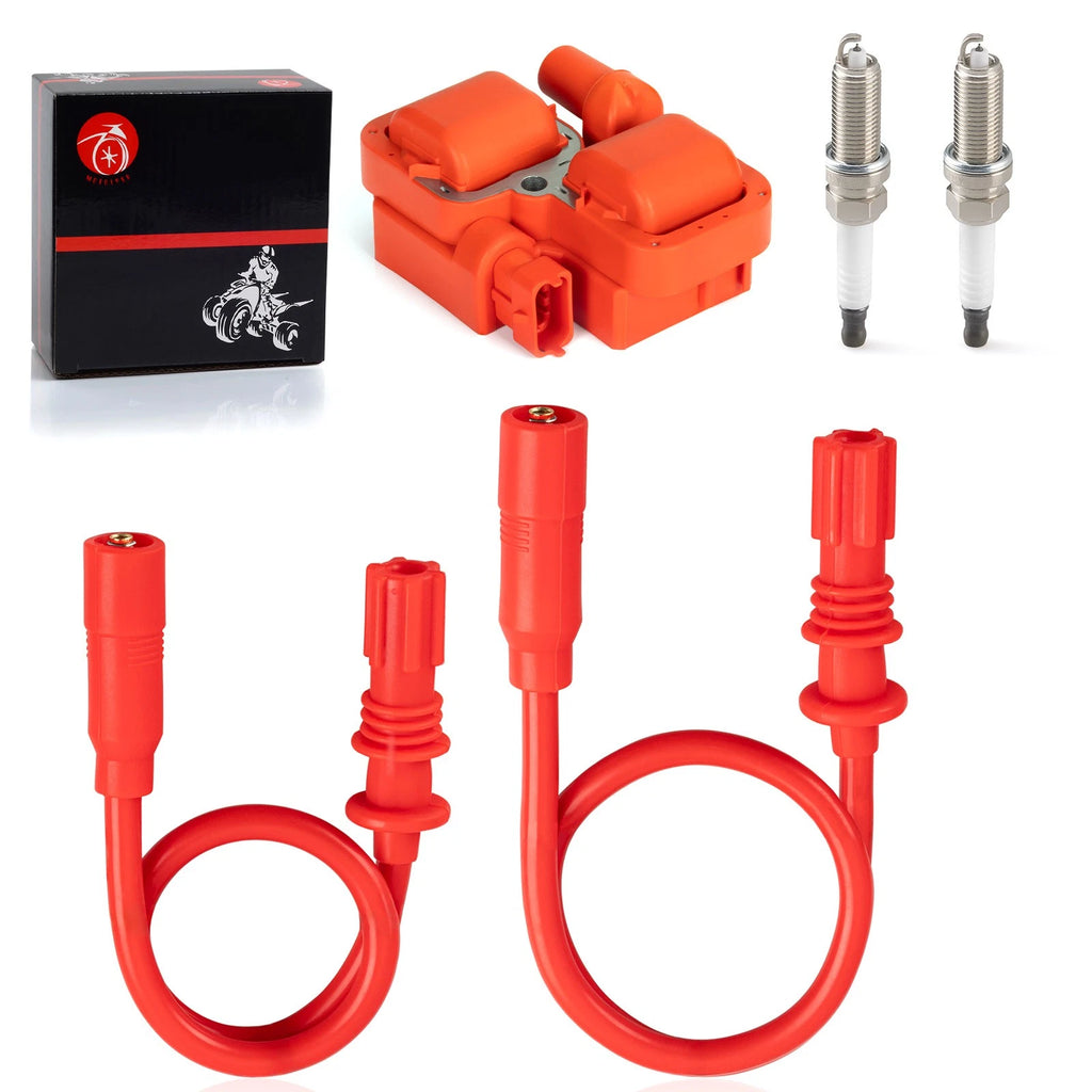 Ignition Coil w/ Wire Cap & Spark Plug for Polaris Sportsman SP 850 (2019)