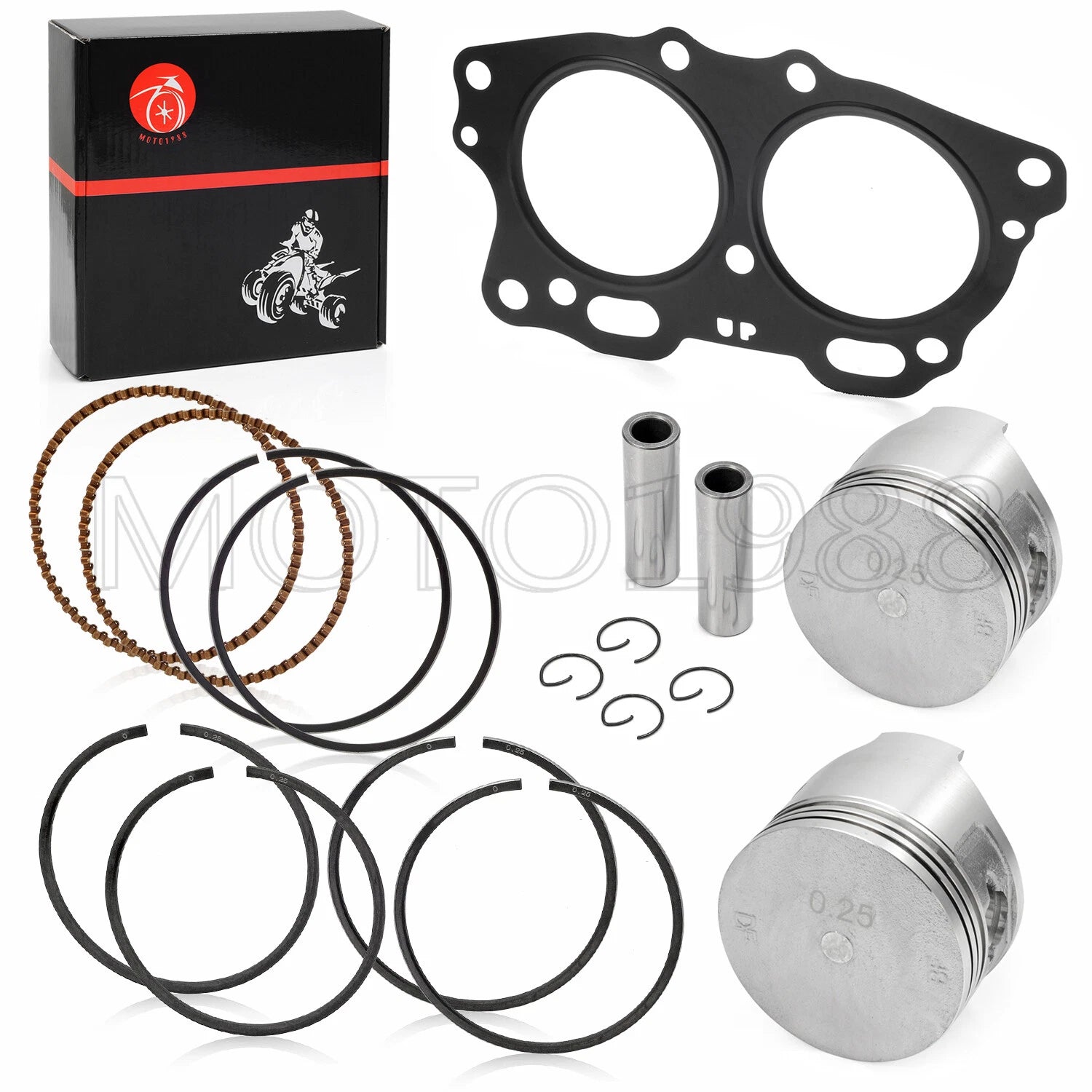 Piston Ring Set for Ezgo Gas TXT 295cc (1991–Present) 26607-G01 0.25mm Oversize