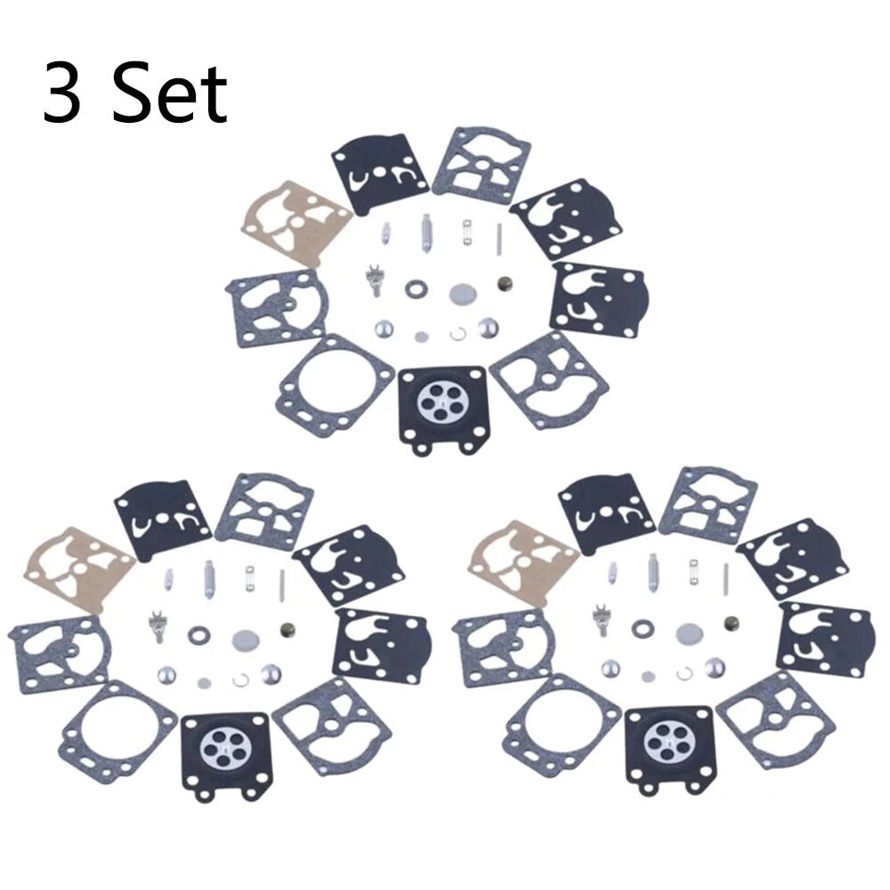 Set of 3 Carburetor Gasket Repair Kit for Walbro K24-WAT WT866 WT924 WT773 WT775
