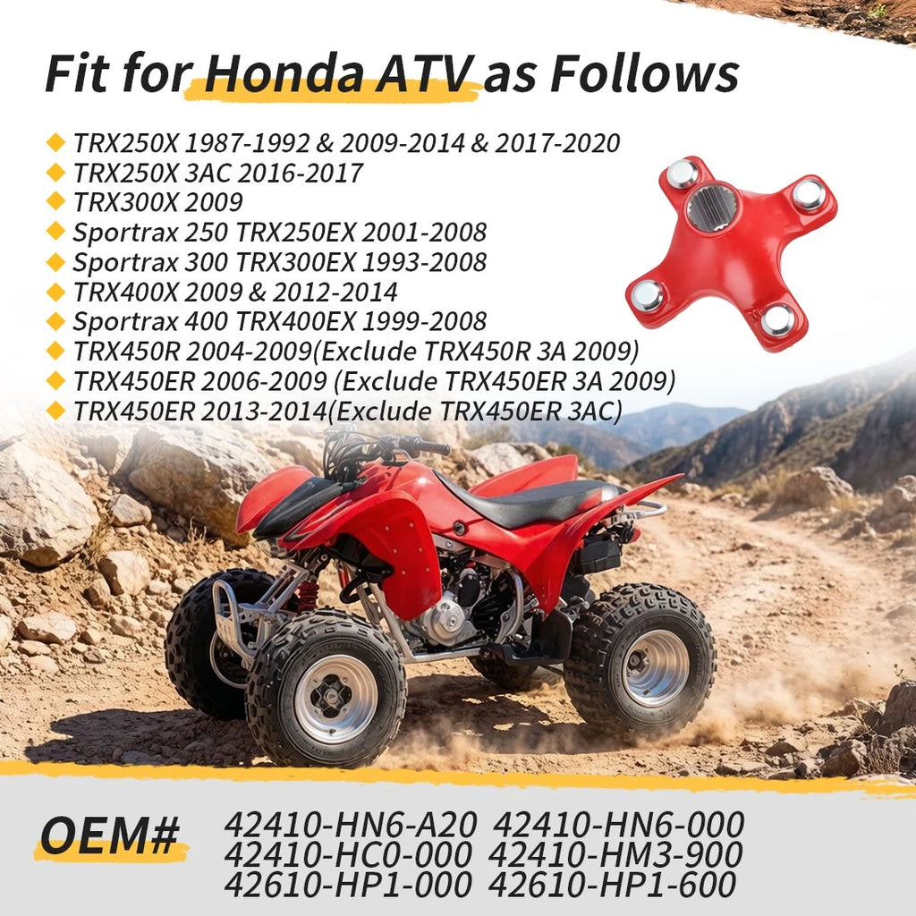Rear Red Wheel Hub 42410-HC0-000 for Honda Sportrax 400 TRX400EX (1999–2008)